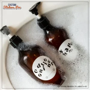 Custom waterproof labels with logo 03