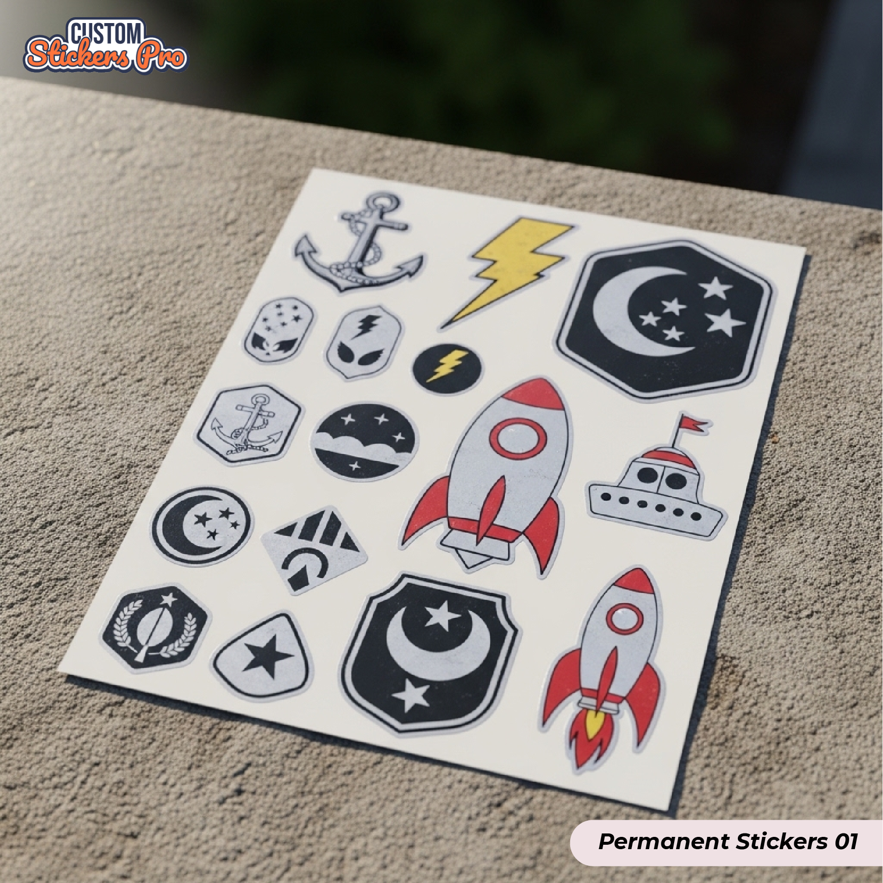 Custom Permanent Stickers 01