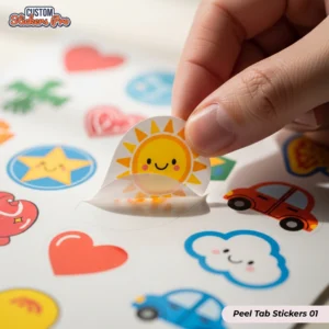 Custom Peel Tab Stickers