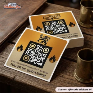 Custom QR Code Stickers