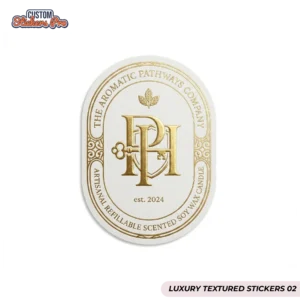CUSTOM LUXURY TEXTURED STICKERS 02