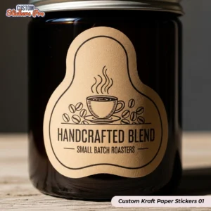 Custom Kraft Paper Stickers