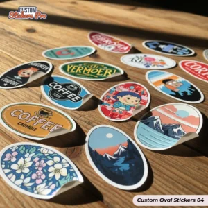 custom oval stickers USA 04