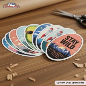 custom oval stickers wholesale 02