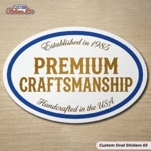 custom oval stickers with logo 03