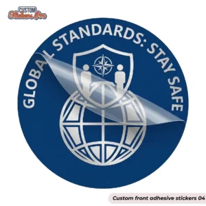 Custom Printed front adhesive stickers 04