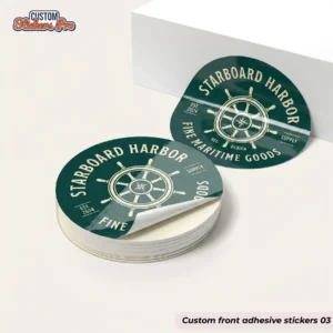 Custom front adhesive stickers with logo 03